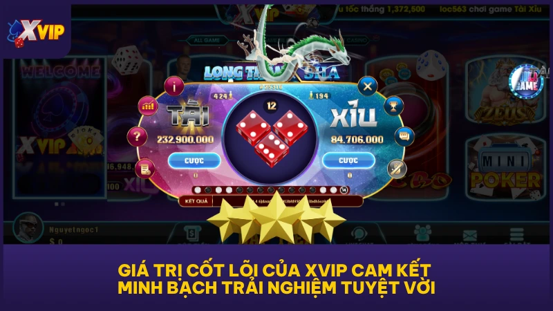 Giá trị cốt lõi của XVIP cam kết minh bạch trải nghiệm tuyệt vời