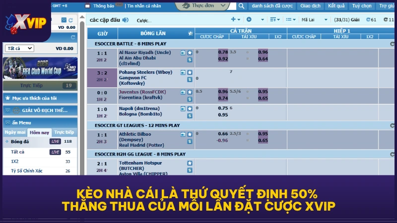 Kèo Nhà Cái XVIP - Tổng Hợp Những Lựa Chọn Thịnh Hành 2 Kèo nhà cái là thứ quyết định 50% thắng thua của mỗi lần đặt cược XVIP
